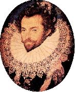 Nicholas Hilliard Portrait of Sir Walter Raleigh oil painting reproduction